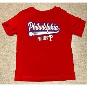 Philadelphia Phillies red tee shirt size 2T